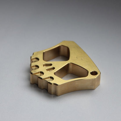 Creative Two Hole Brass Knuckle Dusters Mini Backpack Outdoor Keychain