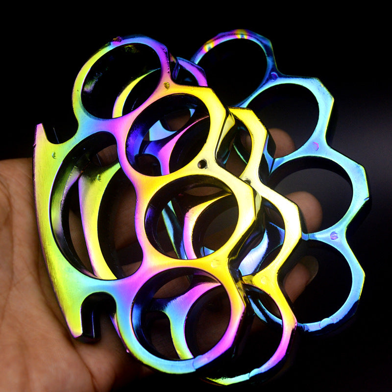 Colorful Thickened Outdoor Pocket EDC Knuckle Dusters
