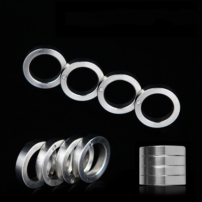 Four Finger Stainless Steel Foldable Knuckle Dusters