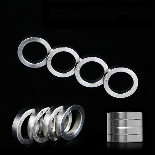 Four Finger Stainless Steel Foldable Knuckle Dusters