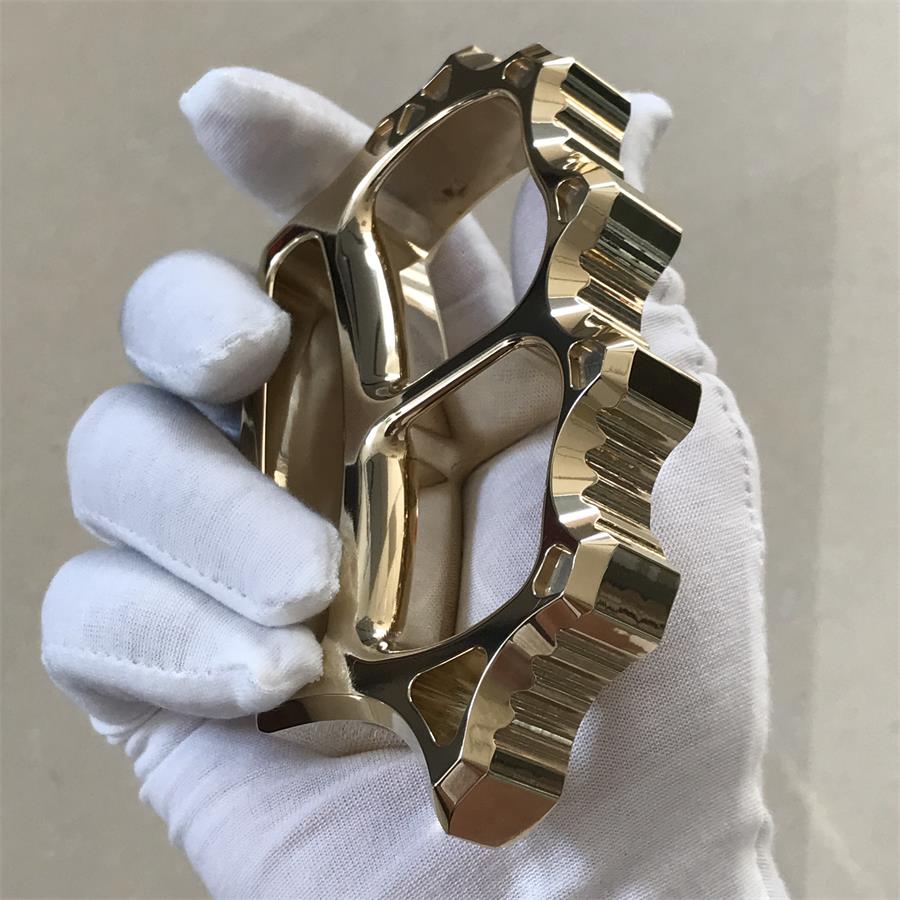 Thickened Solid Brass Knuckle Dusters Outdoor EDC Tool