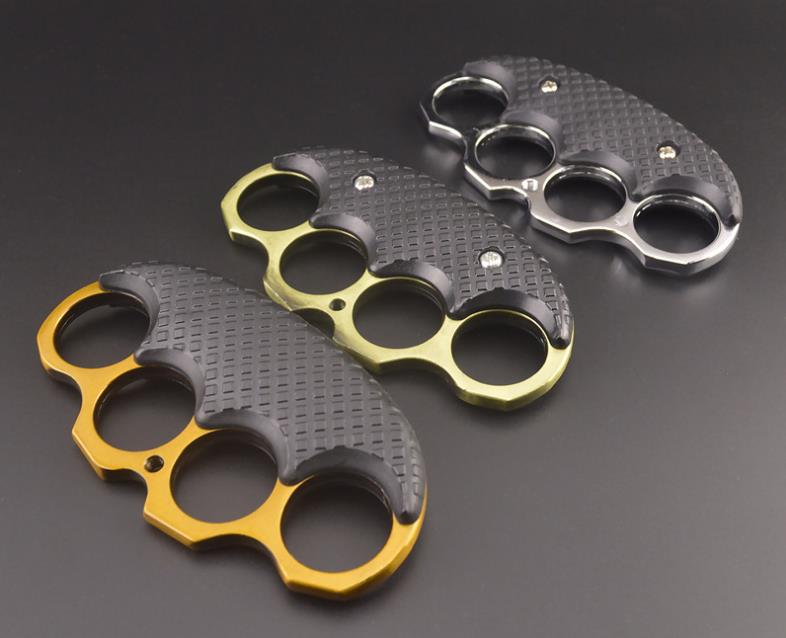 Black Covered Outdoor EDC Portable Knuckle Dusters