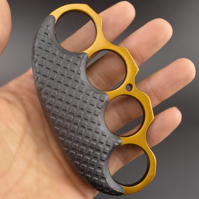 Black Covered Outdoor EDC Portable Knuckle Dusters