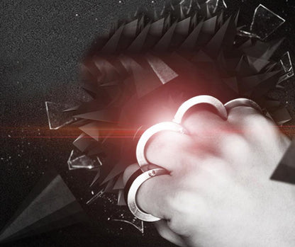 Four Finger Stainless Steel Foldable Knuckle Dusters