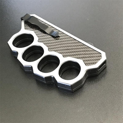 Multifunctional 2-in-1 Portable Outdoor Knuckle Dusters Knife