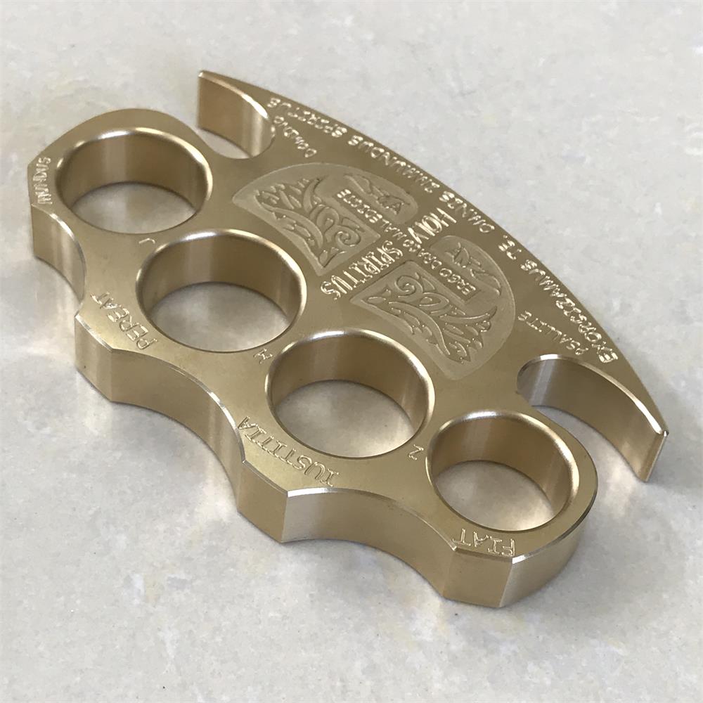 Strong Brass Knuckle Dusters EDC Outdoor Tool