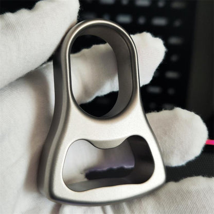 Titanium Alloy Open-bottle Stone Washing Knuckle Dusters Sand Blasting Backpack Tool