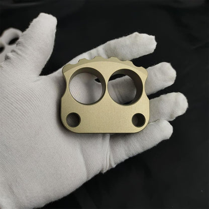 Thickened Two-hole Aluminum Mini Skull Knuckle Dusters Portable EDC Tool
