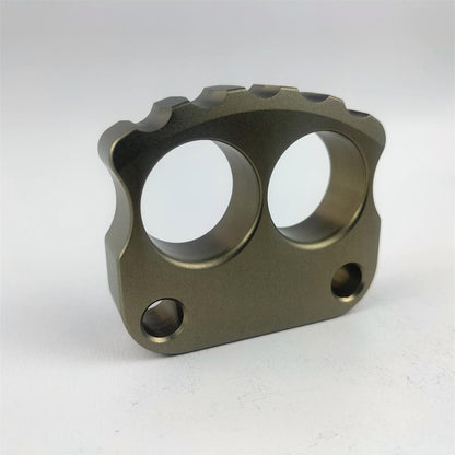 Thickened Two-hole Aluminum Mini Skull Knuckle Dusters Portable EDC Tool