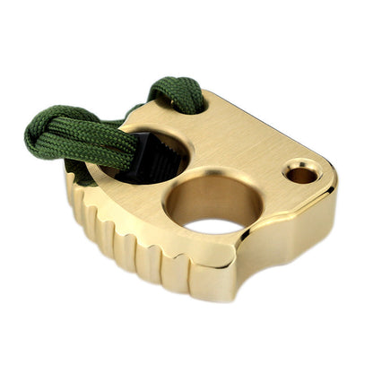 Mini Two Holes Brass Knuckle Dusters EDC Portable Outdoor Easy Tool