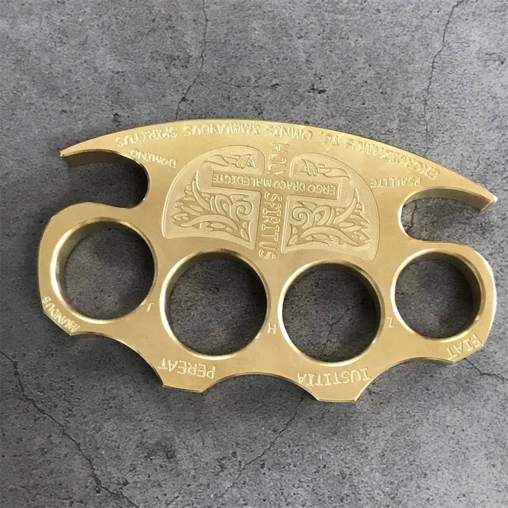 Strong Brass Knuckle Dusters EDC Outdoor Tool