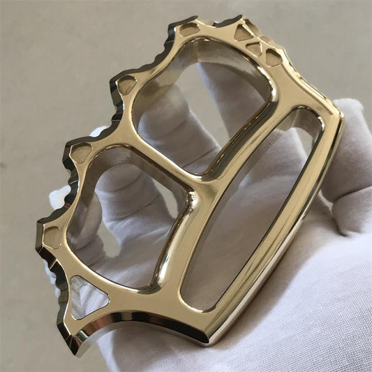 Thickened Solid Brass Knuckle Dusters Outdoor EDC Tool