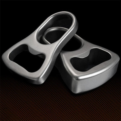 Titanium Alloy Open-bottle Stone Washing Knuckle Dusters Sand Blasting Backpack Tool