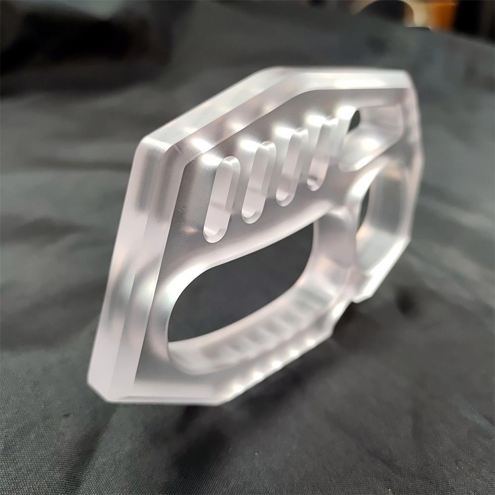 PC Transparent Black Light Knuckle Dusters Easy Carry Outdoor Tools