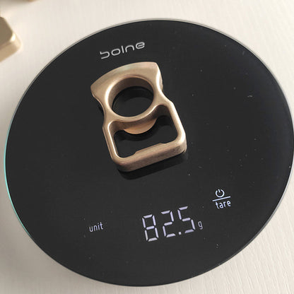 Round Arc Brass Knuckle Dusters Portable EDC Bottle Opener
