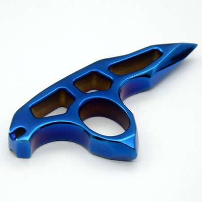 Thickened Steel Single Hole EDC Knuckle Dutsers With Binding Rope