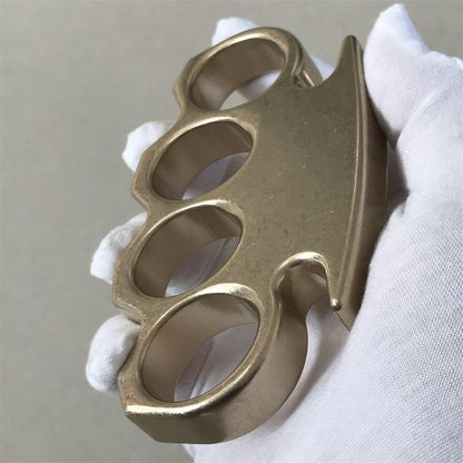Stonewashed Classic Brass Knuckle Dusters Outdoor Tool