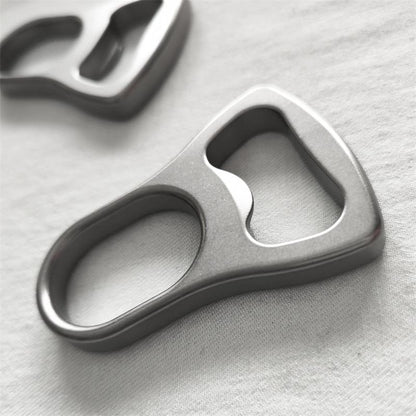 Titanium Alloy Open-bottle Stone Washing Knuckle Dusters Sand Blasting Backpack Tool