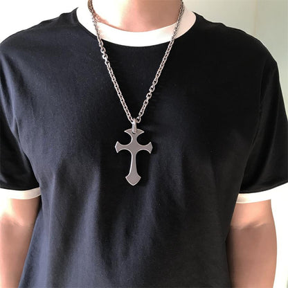 Outdoor Titanium Cross Pendant Knuckle Dusters
