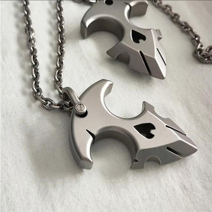 Mini Titanium Backpack Knuckle Dusters Outdoor Easy Carry EDC Tool