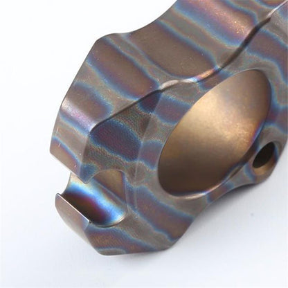 Mini Titanium Knuckle Dusters Bottle Opener Pendant Backpack Keychain