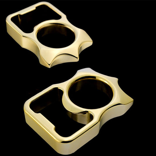 Brass Knuckle Dusters Outdoor Portable EDC Bottle Opener