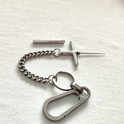 304 Steel Toothpick Titanium Portable EDC Knuckle Dusters Knife