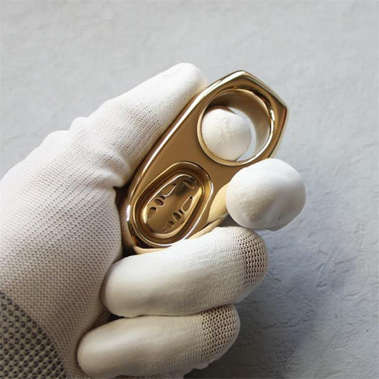 Mini Exquisite Brass Knuckle Dusters One Hole EDC Backpack Outdoor Tool