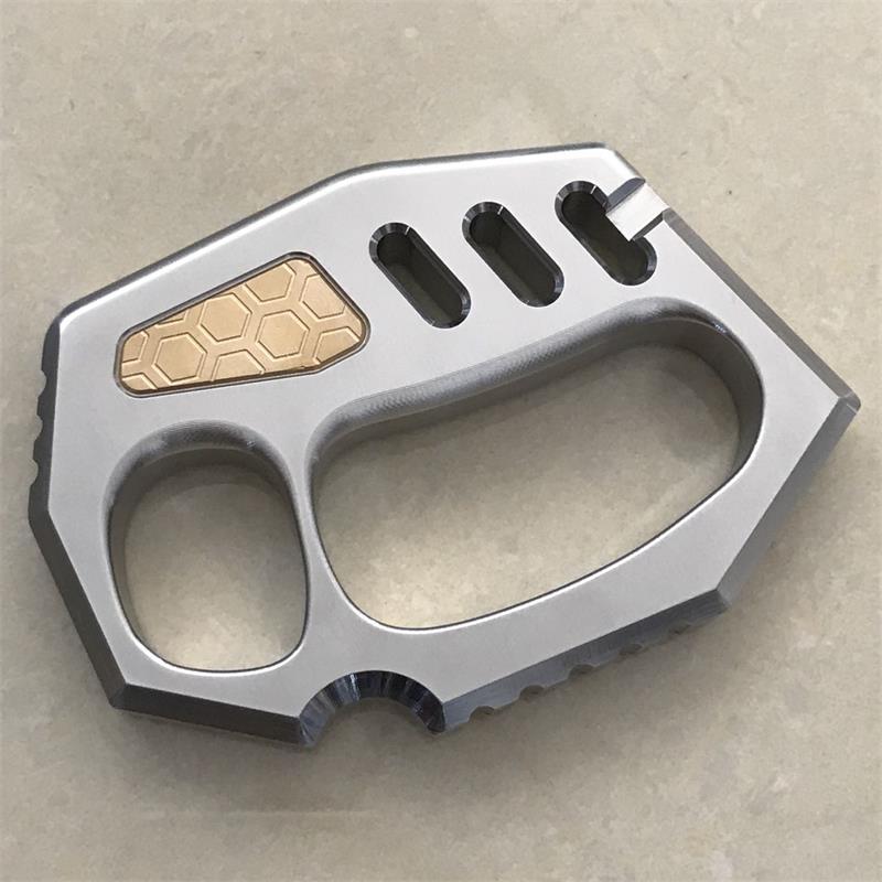 Irregular Large Hole Rope Hole Outdoor 304 Steel Knuckle Dusters