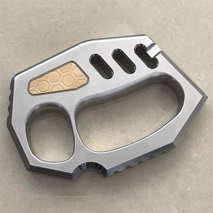 Irregular Large Hole Rope Hole Outdoor 304 Steel Knuckle Dusters