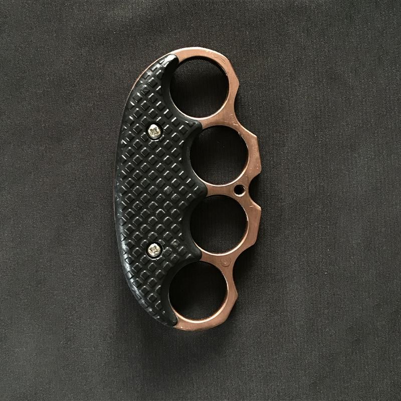 Black Covered Outdoor EDC Portable Knuckle Dusters