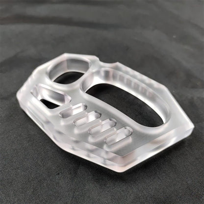 PC Transparent Black Light Knuckle Dusters Easy Carry Outdoor Tools