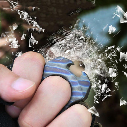 Mini Titanium Knuckle Dusters Bottle Opener Pendant Backpack Keychain