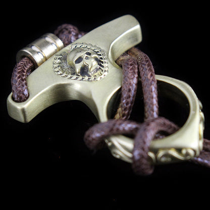 Vintage Skull Brass EDC Portable Knuckle Dusters