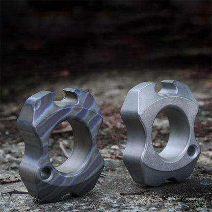 Mini Titanium Knuckle Dusters Bottle Opener Pendant Backpack Keychain