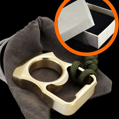 Round Arc Brass Knuckle Dusters Portable EDC Bottle Opener