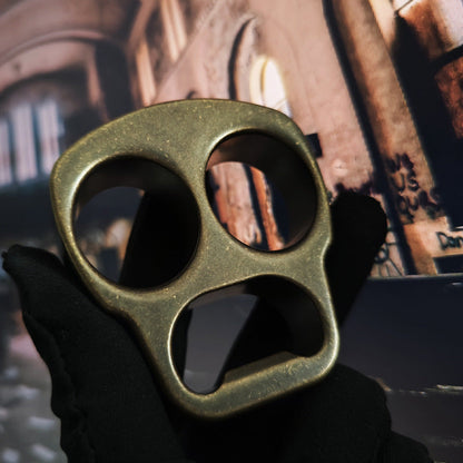 Skull Bottle Opening EDC Brass Knuckle Dusters