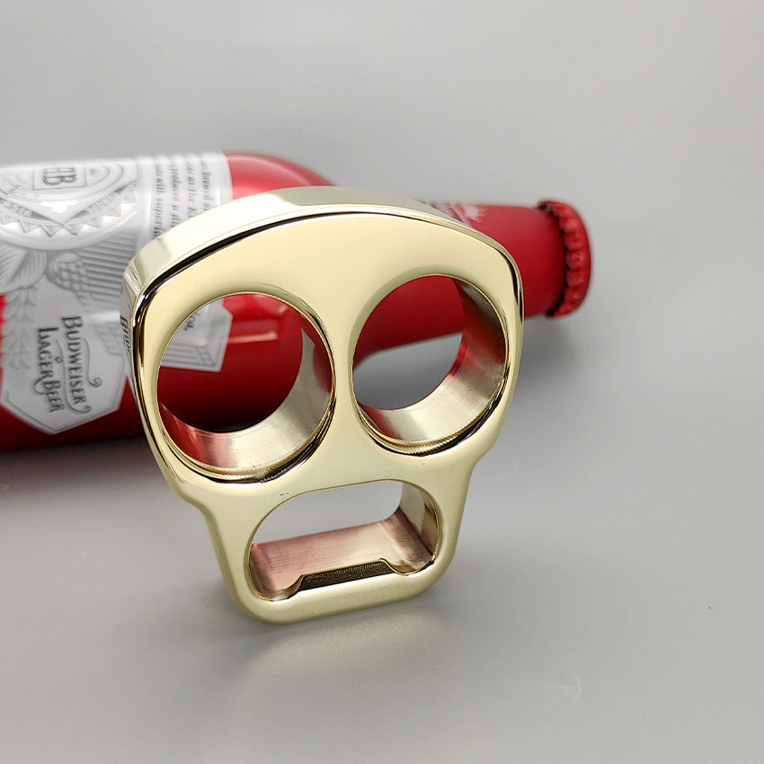 Skull Bottle Opening EDC Brass Knuckle Dusters