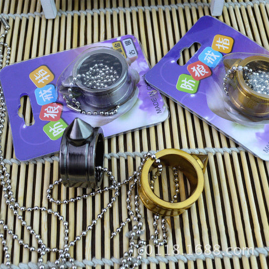 One Finger Ring Pendant Pocket EDC Knuckle Dusters