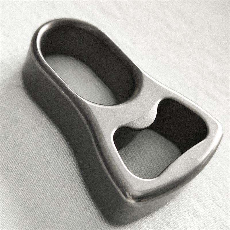 Titanium Alloy Open-bottle Stone Washing Knuckle Dusters Sand Blasting Backpack Tool