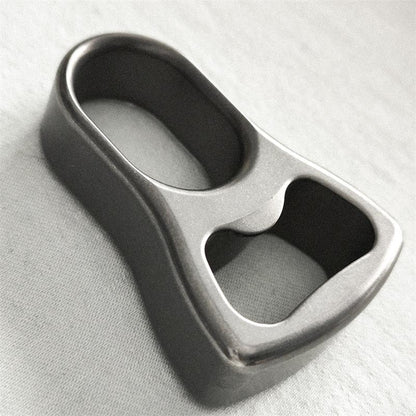Titanium Alloy Open-bottle Stone Washing Knuckle Dusters Sand Blasting Backpack Tool