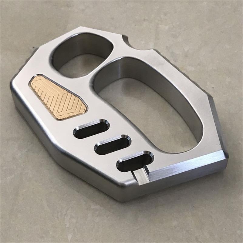 Irregular Large Hole Rope Hole Outdoor 304 Steel Knuckle Dusters