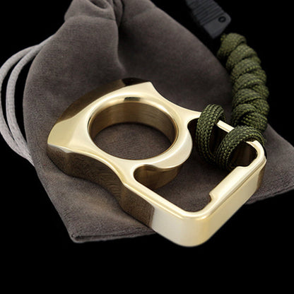 Round Arc Brass Knuckle Dusters Portable EDC Bottle Opener