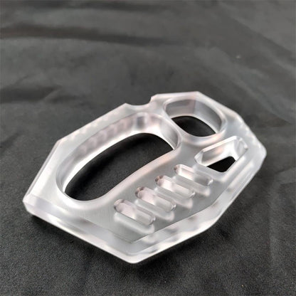 PC Transparent Black Light Knuckle Dusters Easy Carry Outdoor Tools