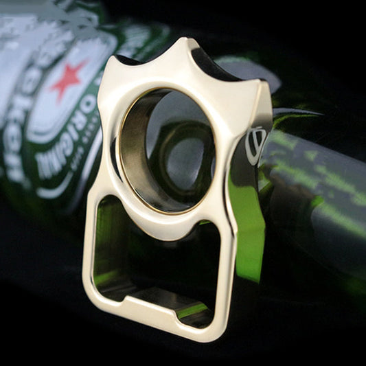 Brass Knuckle Dusters Outdoor Portable EDC Bottle Opener