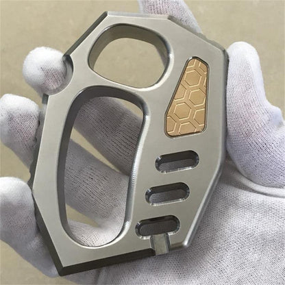 Irregular Large Hole Rope Hole Outdoor 304 Steel Knuckle Dusters