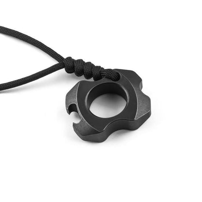Mini Titanium Knuckle Dusters Bottle Opener Pendant Backpack Keychain