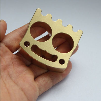 Mini Smiley Face Brass Knuckle Dusters Bottle Opener Edc Tool