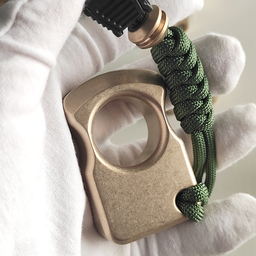 Single Hole Brass Knuckle Dusters Multi-style EDC Tool