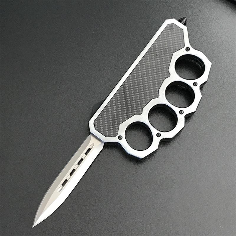 Multifunctional 2-in-1 Portable Outdoor Knuckle Dusters Knife